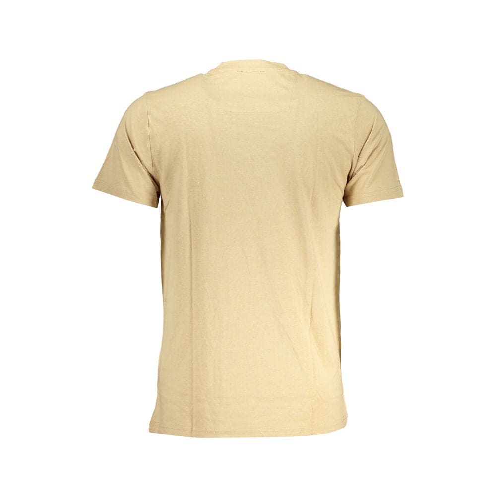 Camiseta de algodón beige Cavalli Class