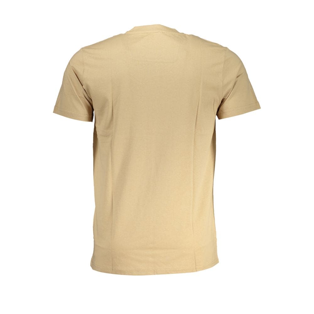 Camiseta de algodón beige Cavalli Class