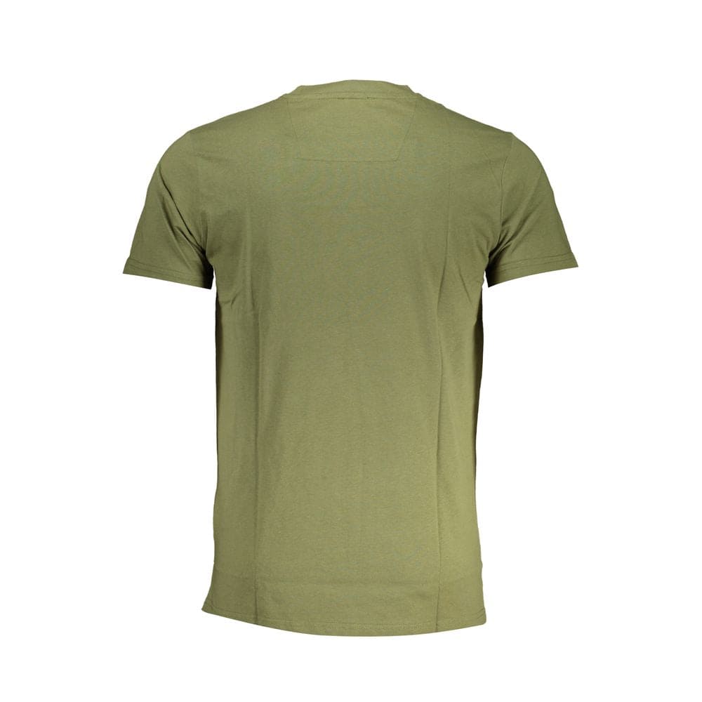 Camiseta de algodón verde Cavalli Class