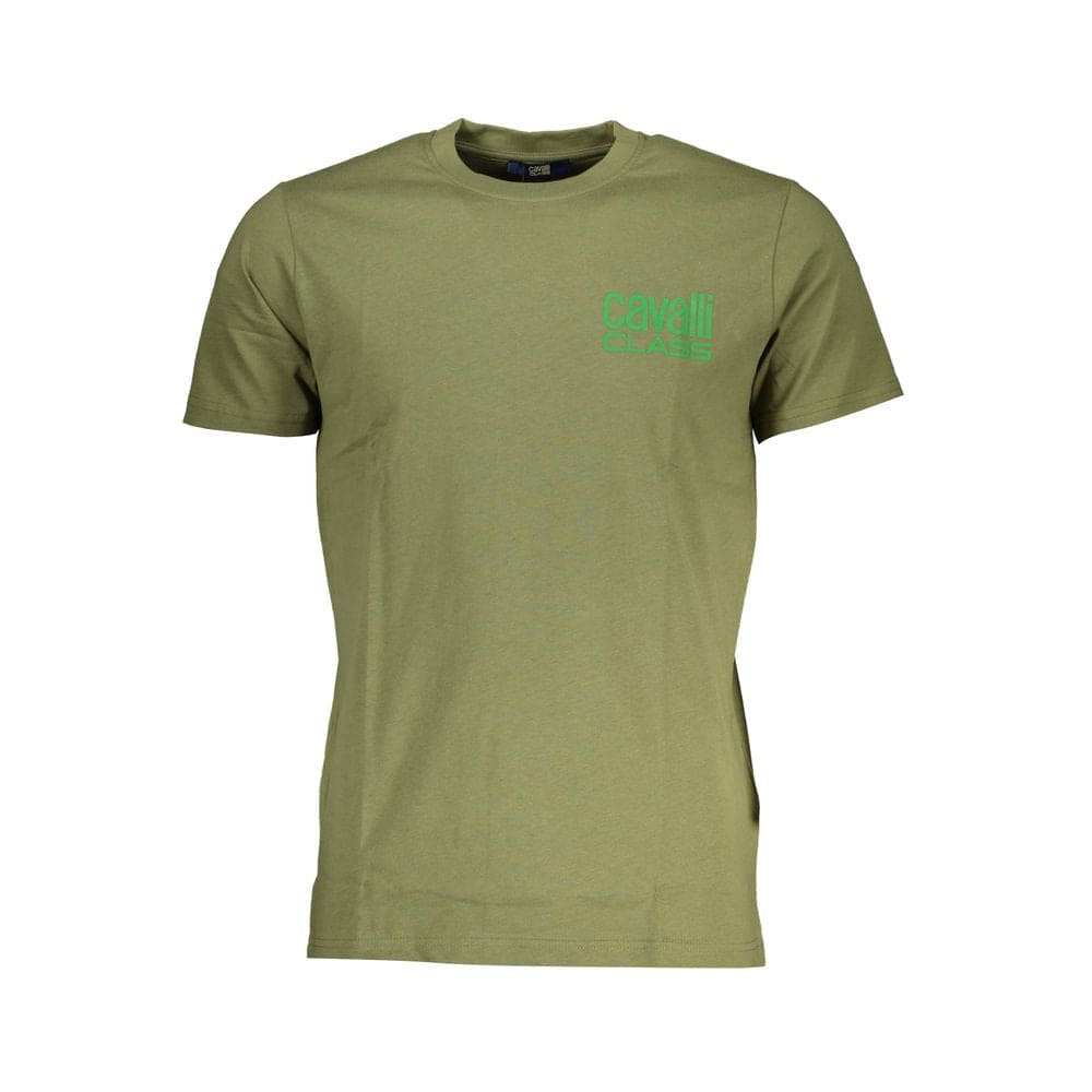 T-shirt en coton vert Cavalli Class