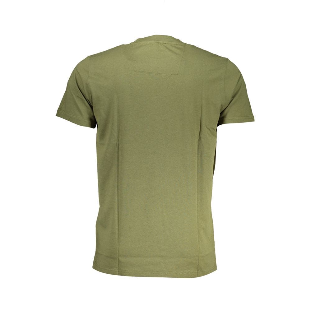 Camiseta de algodón verde Cavalli Class