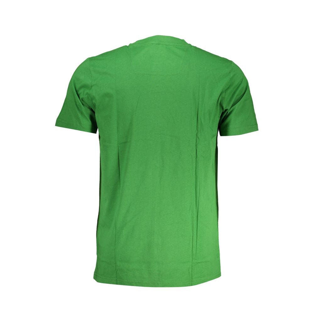 Camiseta de algodón verde Cavalli Class