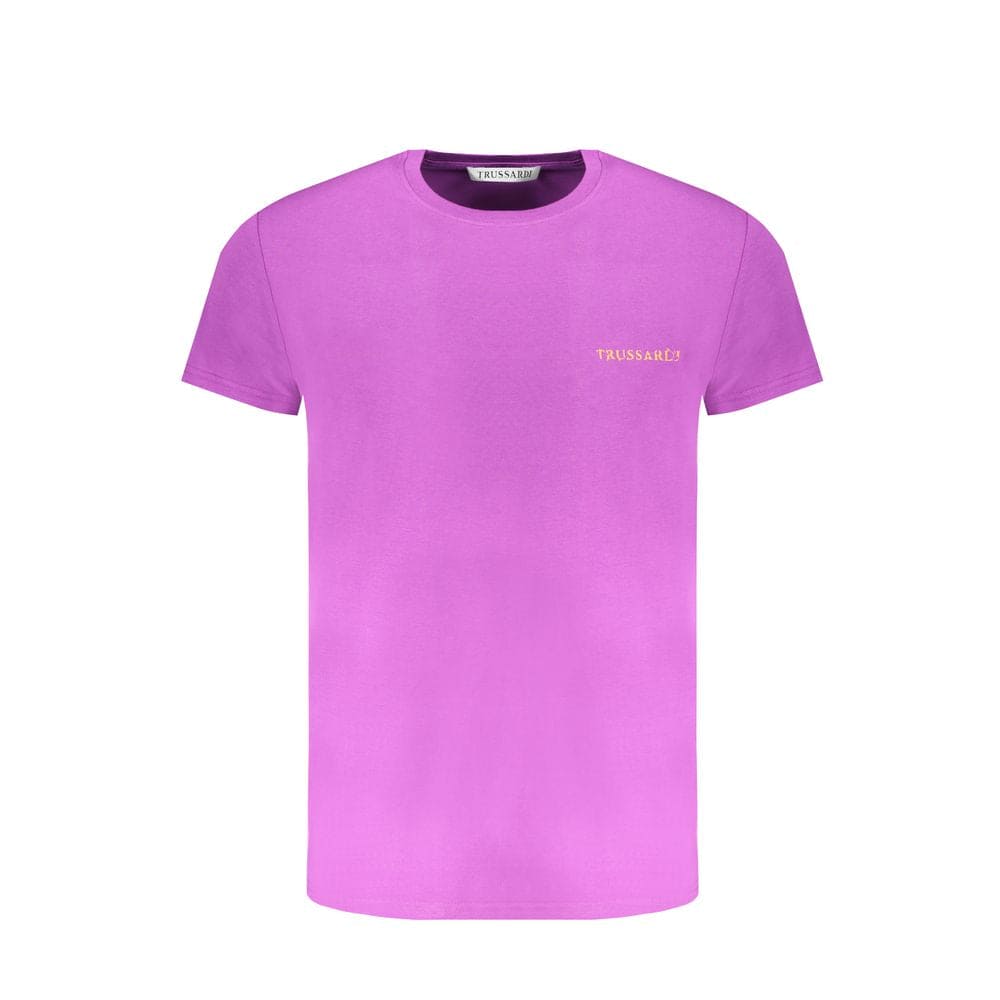 T-shirt en coton violet Trussardi