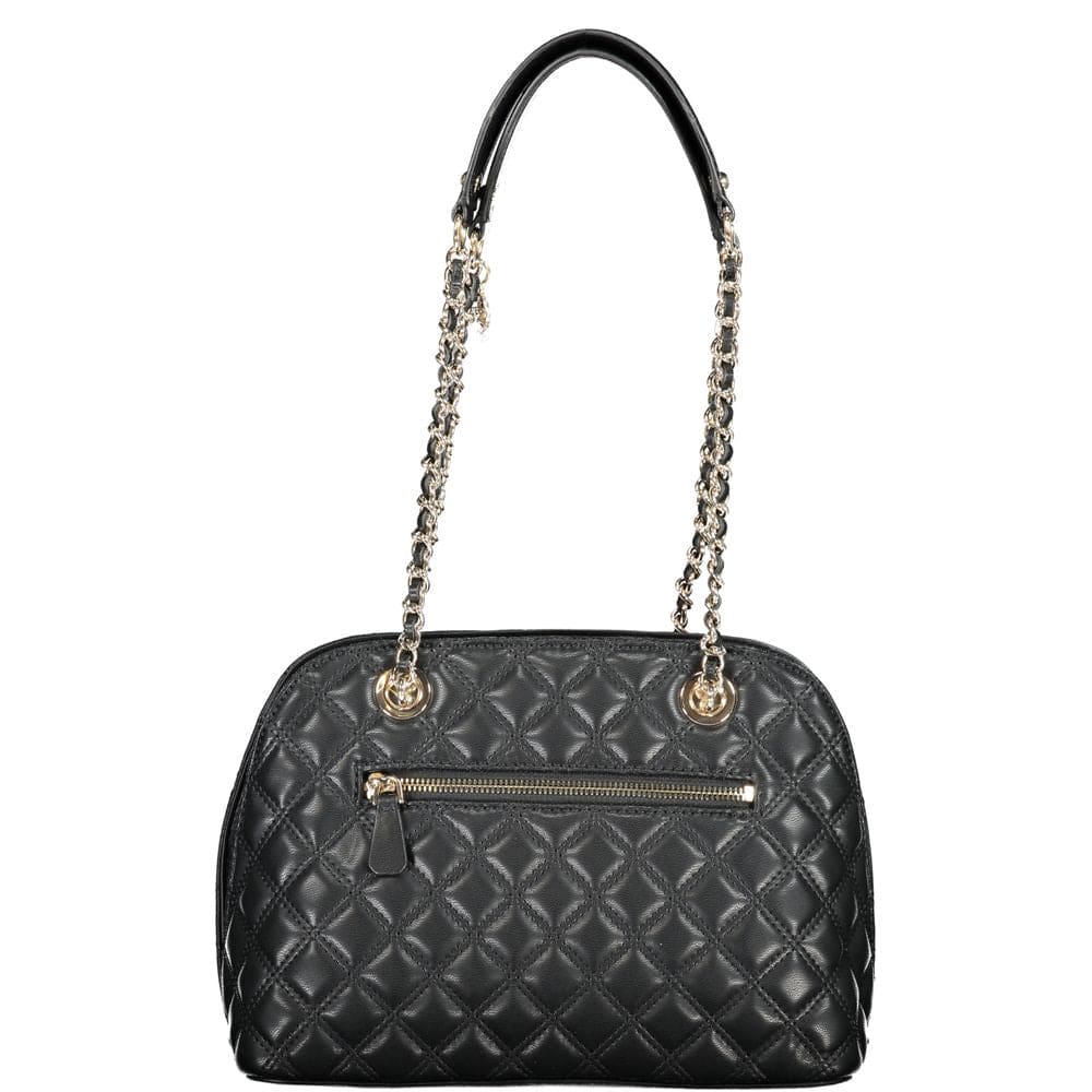 Bolso de mano de polietileno negro Guess Jeans