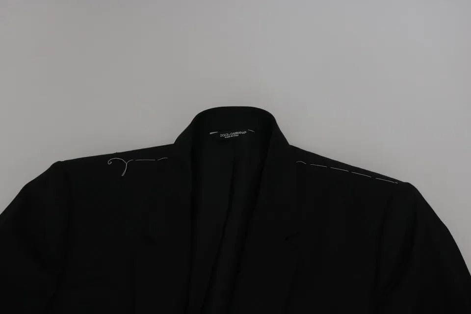 Veste-manteau slim noire Dolce &amp; Gabbana Blazer MARTINI