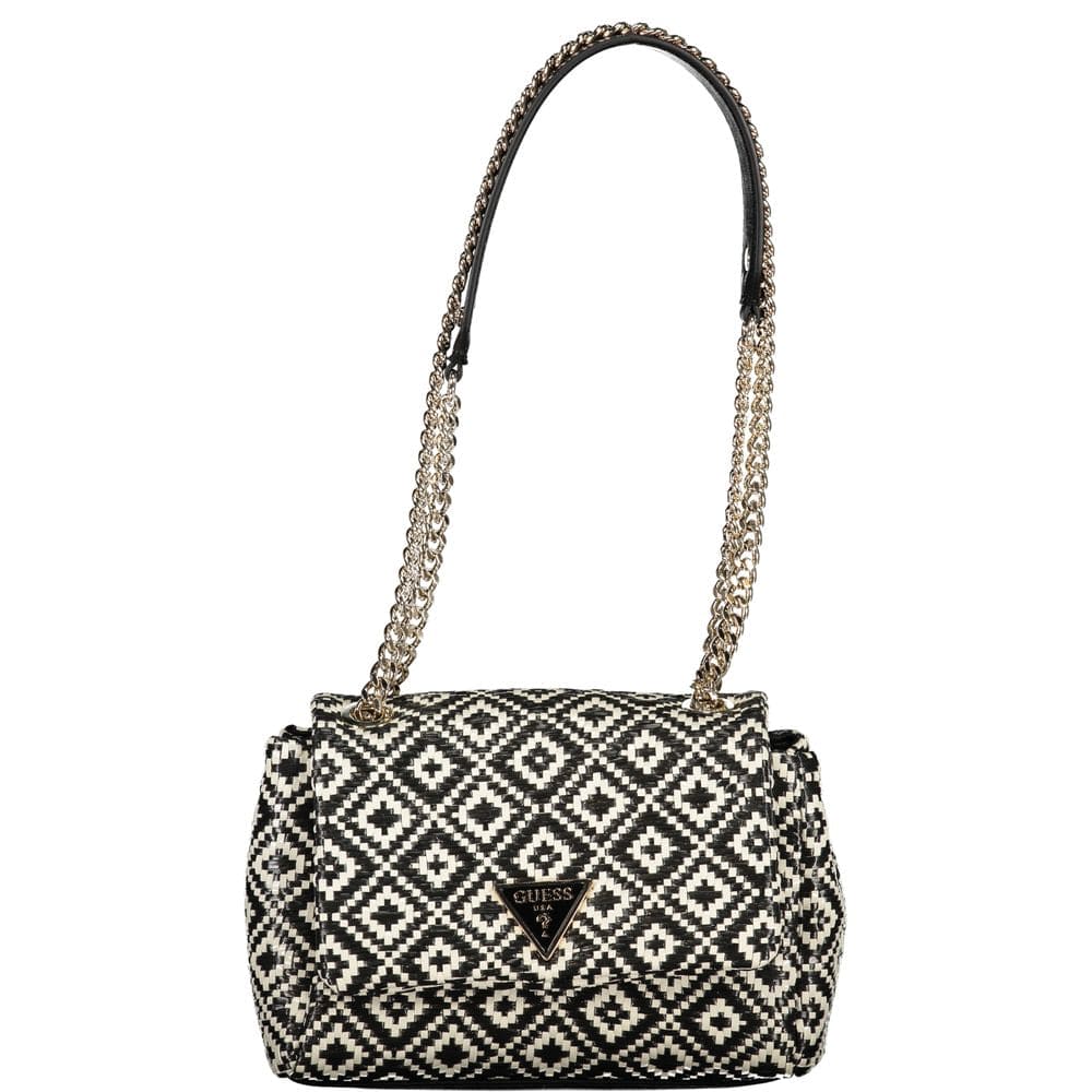 Bolso de mano de polietileno negro Guess Jeans