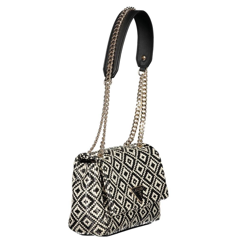 Bolso de mano de polietileno negro Guess Jeans