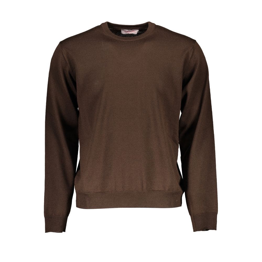 Pull en laine marron Romeo Gigli