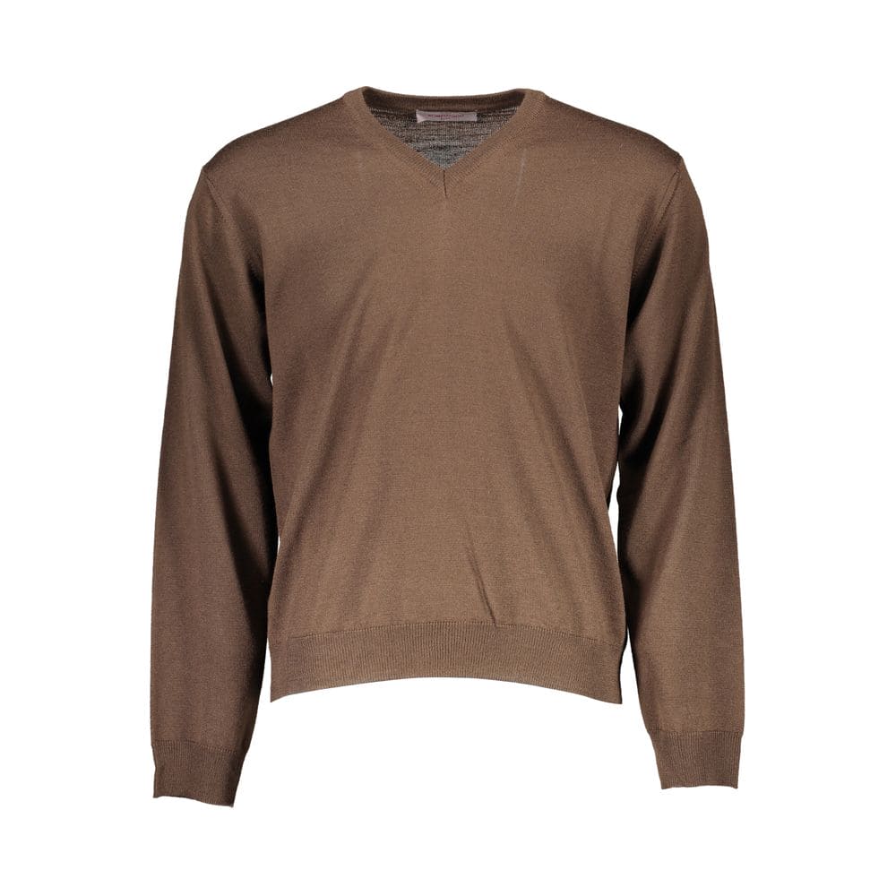 Pull en laine marron Romeo Gigli