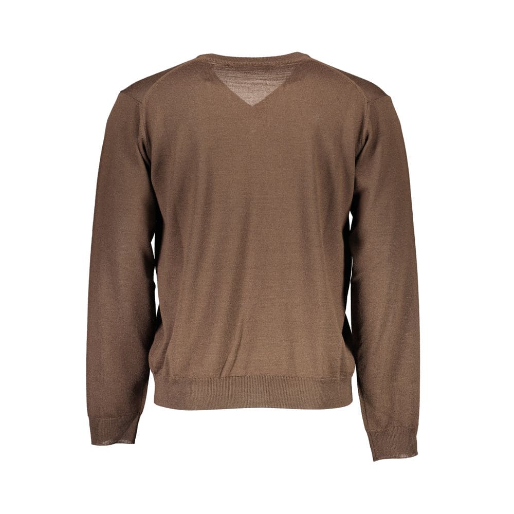 Pull en laine marron Romeo Gigli