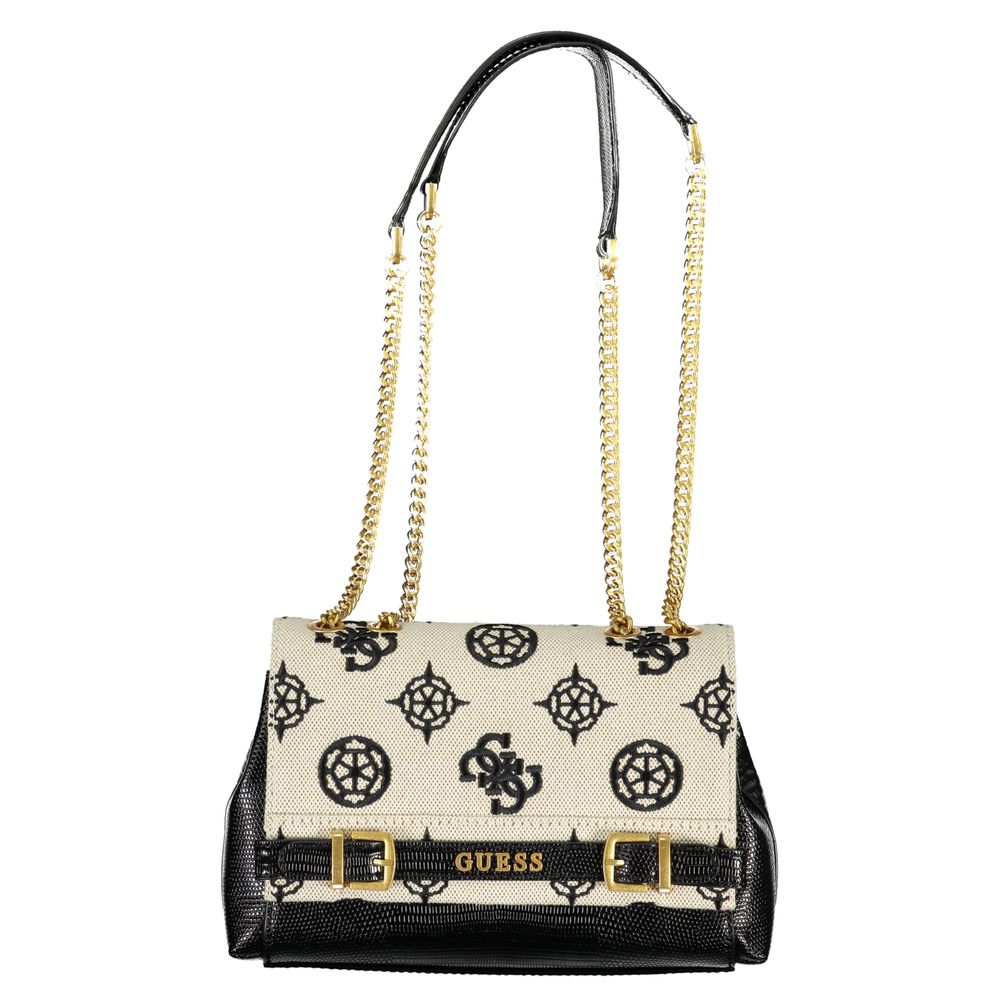 Sac à main en coton noir Guess Jeans