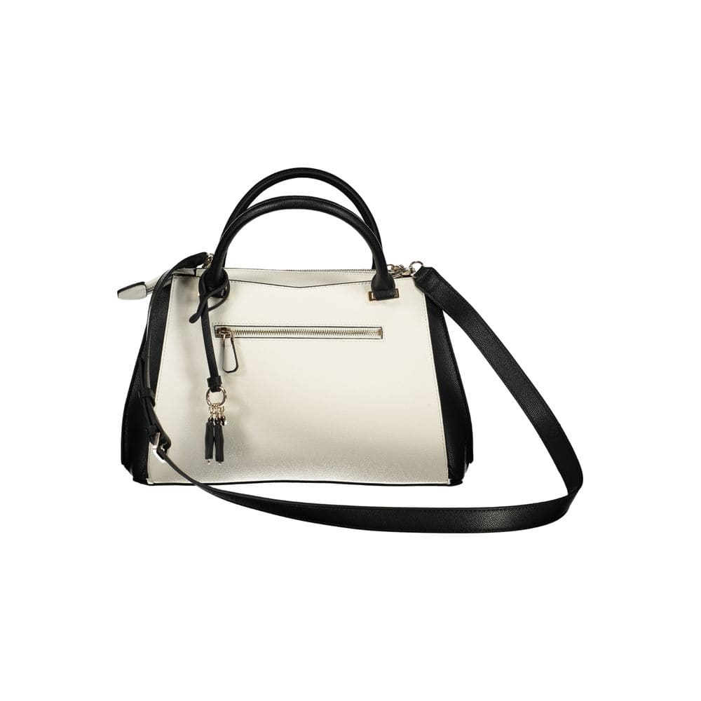 Bolso de mano de polietileno blanco Guess Jeans