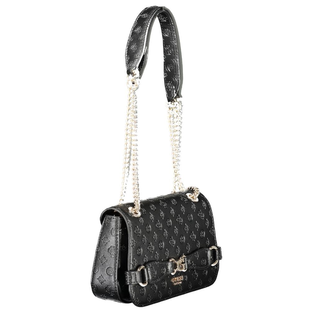 Bolso de mano de polietileno negro Guess Jeans