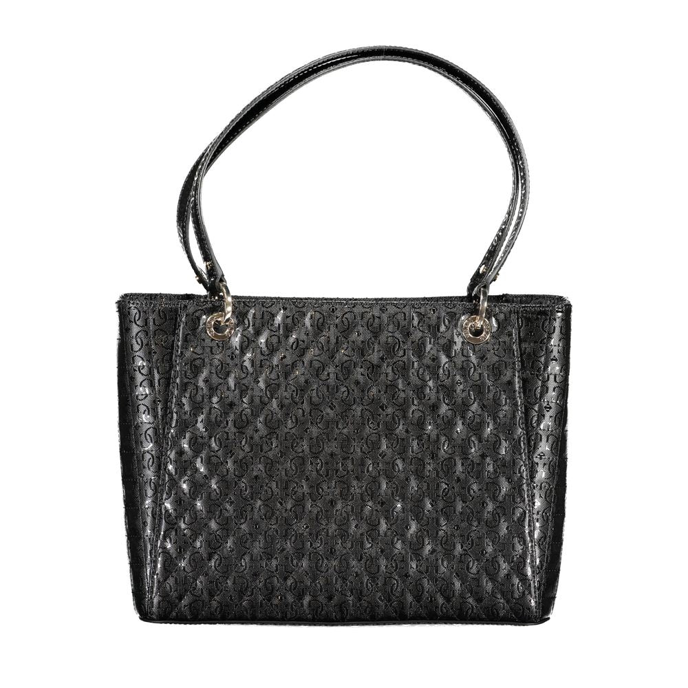 Bolso de mano de polietileno negro Guess Jeans