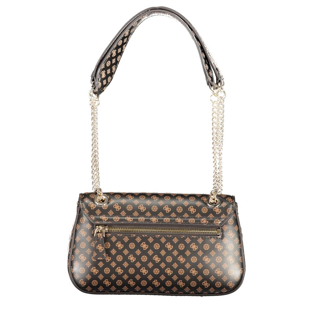 Bolso de mano marrón de polietileno Guess Jeans