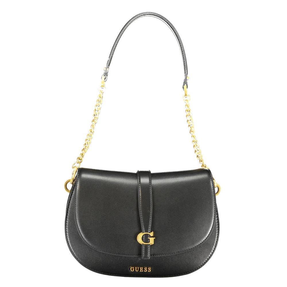 Bolso de mano de polietileno negro Guess Jeans