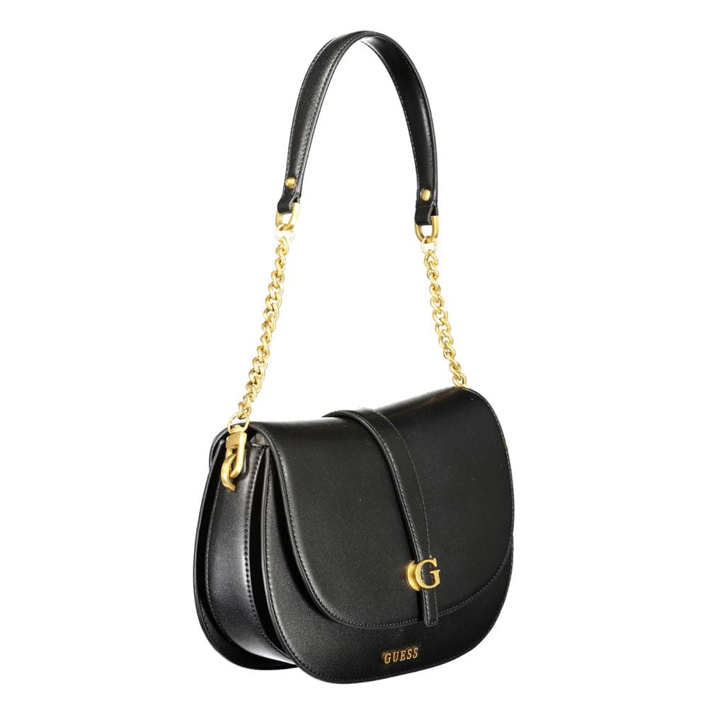 Bolso de mano de polietileno negro Guess Jeans