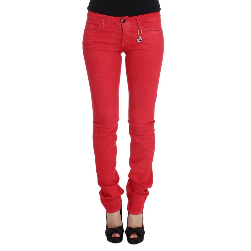 Costume National Rouge Jeans &amp; Pantalon