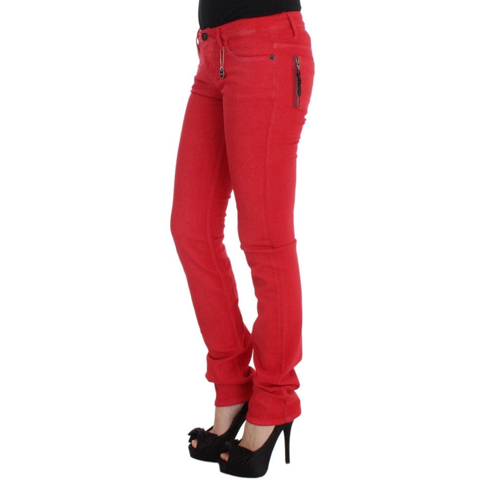 Costume National Rouge Jeans &amp; Pantalon