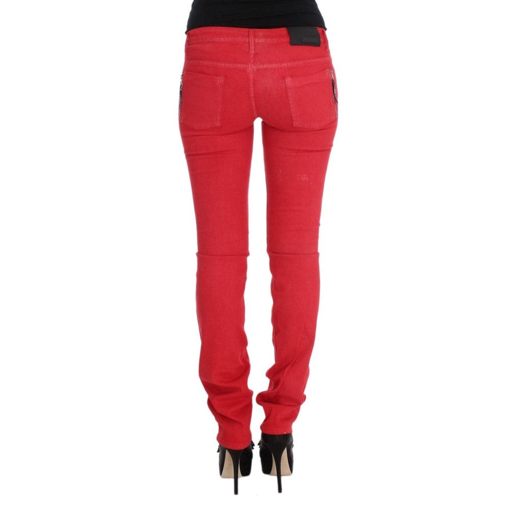 Costume National Rouge Jeans &amp; Pantalon