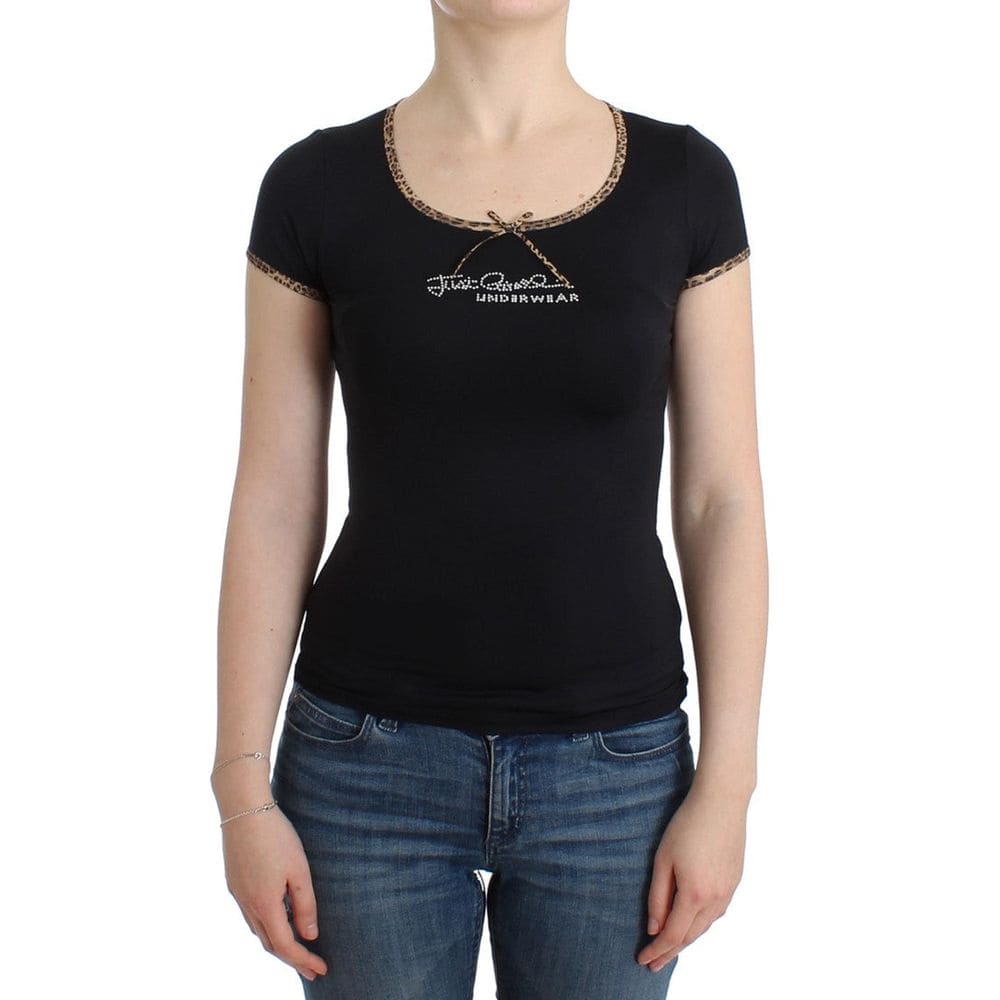 Hauts et t-shirts noirs Cavalli