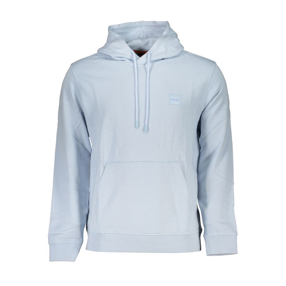 Pull en coton bleu clair Hugo Boss