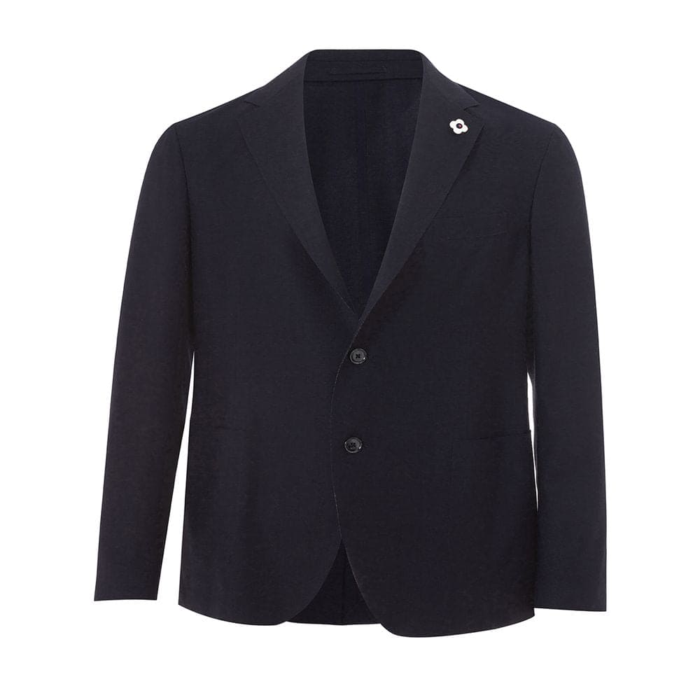 Elegante chaqueta Lardini de algodón azul