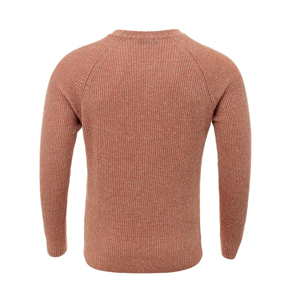 Pull en mélange de lin et de coton orange Gran Sasso