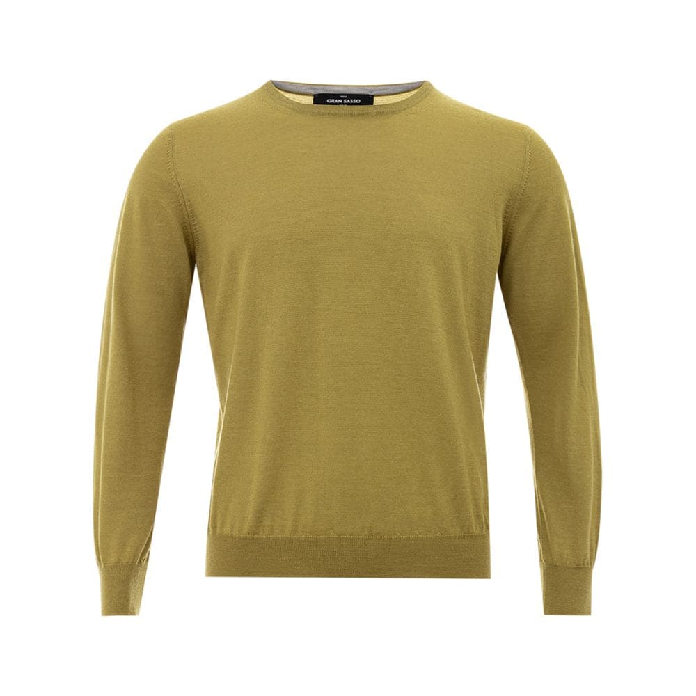 Pull élégant en cachemire vert Gran Sasso pour homme