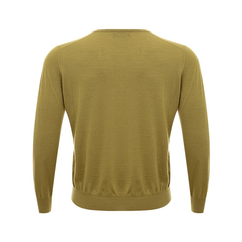 Pull élégant en cachemire vert Gran Sasso pour homme