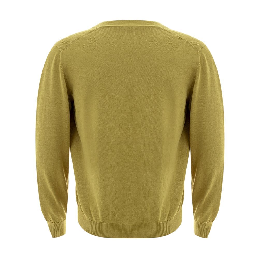 Cardigan en laine italienne Gran Sasso en jaune vif