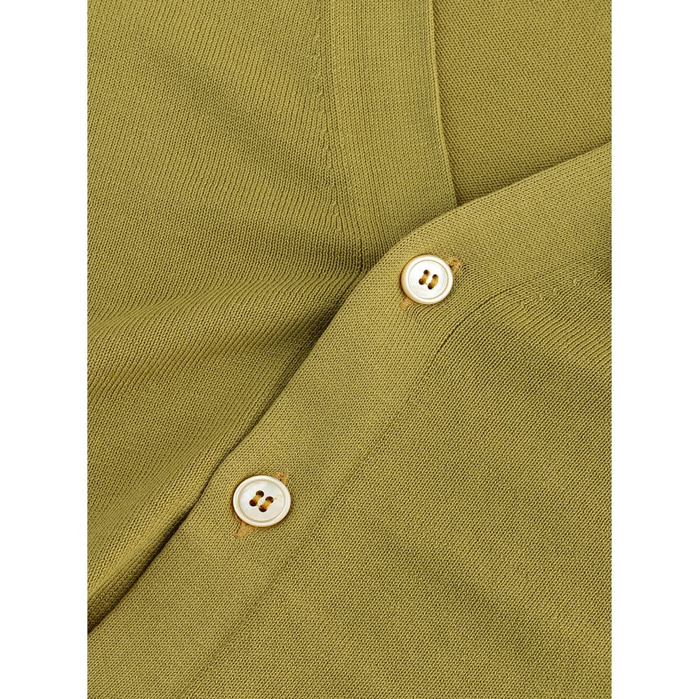 Cardigan en laine italienne Gran Sasso en jaune vif