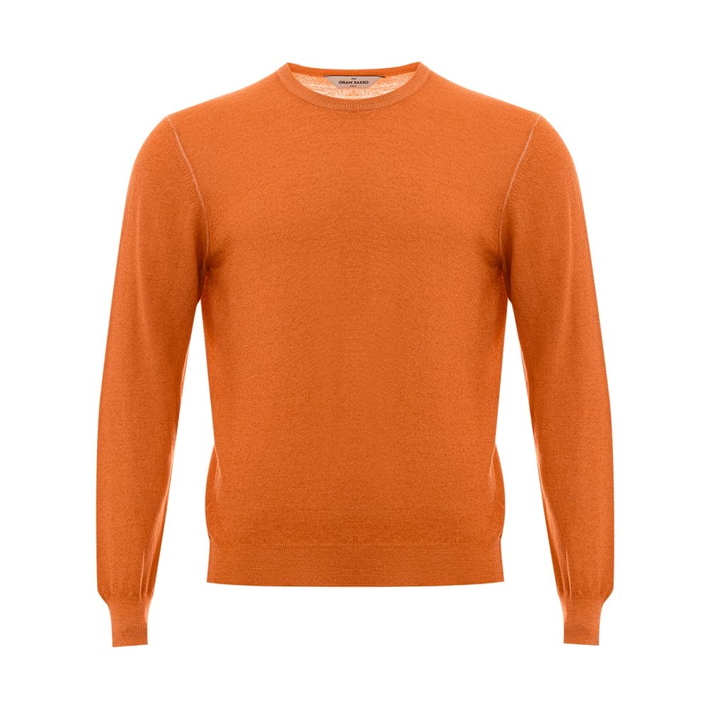 Pull en laine orange Gran Sasso