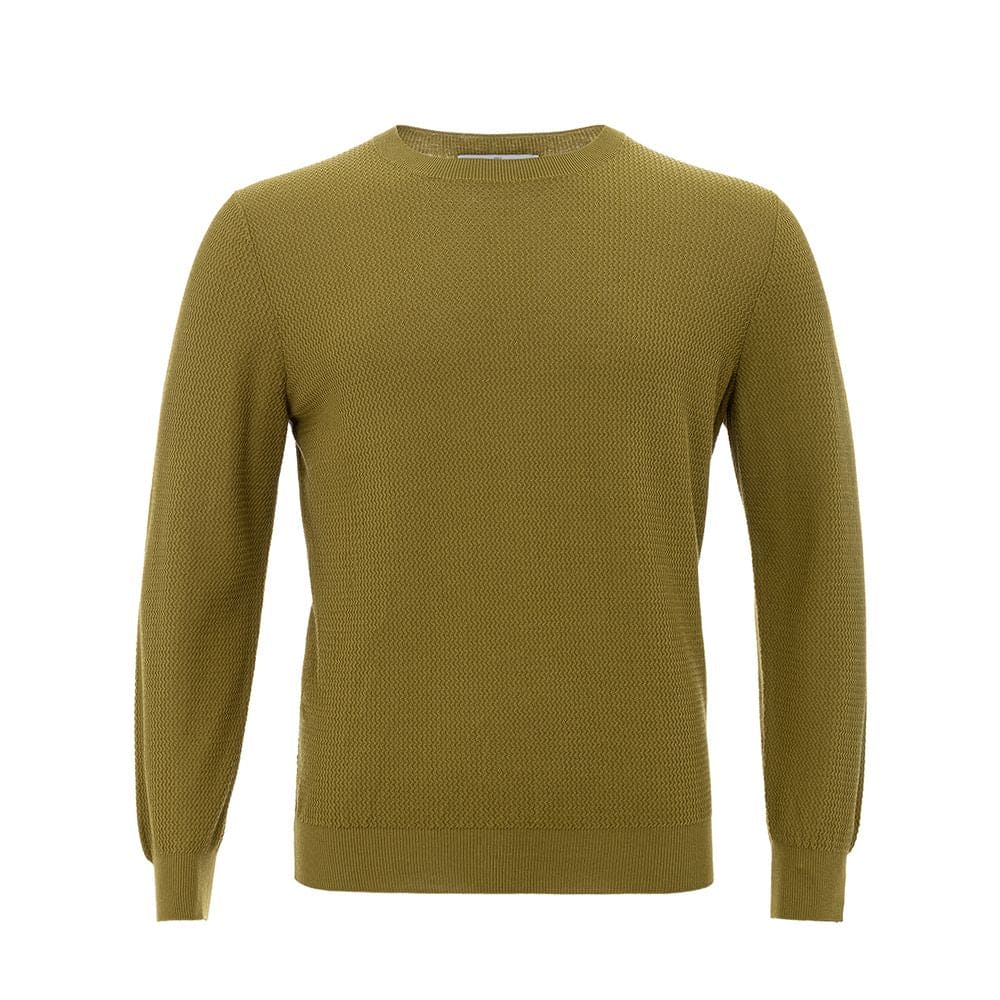 Suéter elegante de algodón verde Gran Sasso para hombre