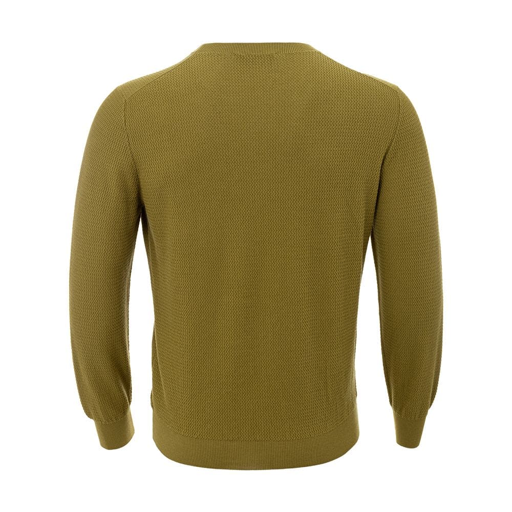 Pull élégant en coton vert Gran Sasso pour homme