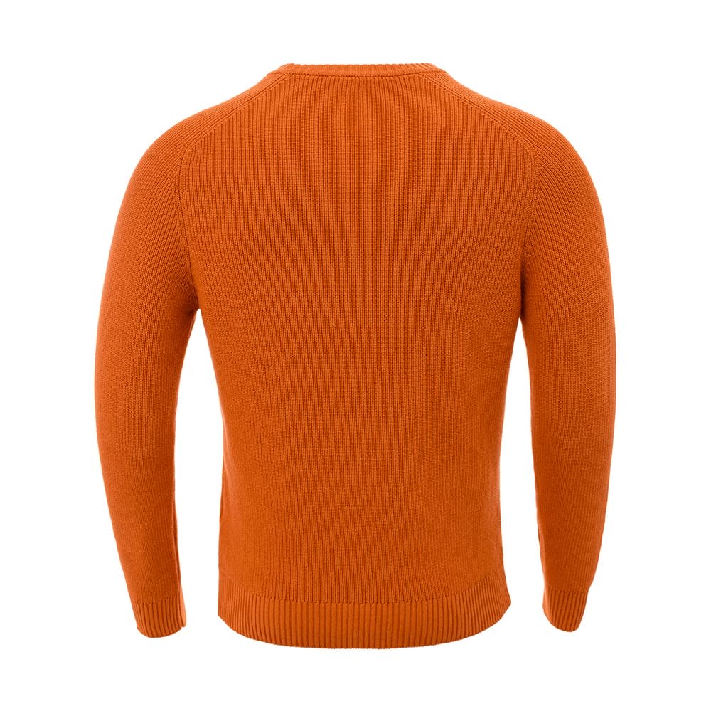 Pull chic orange en coton italien Gran Sasso