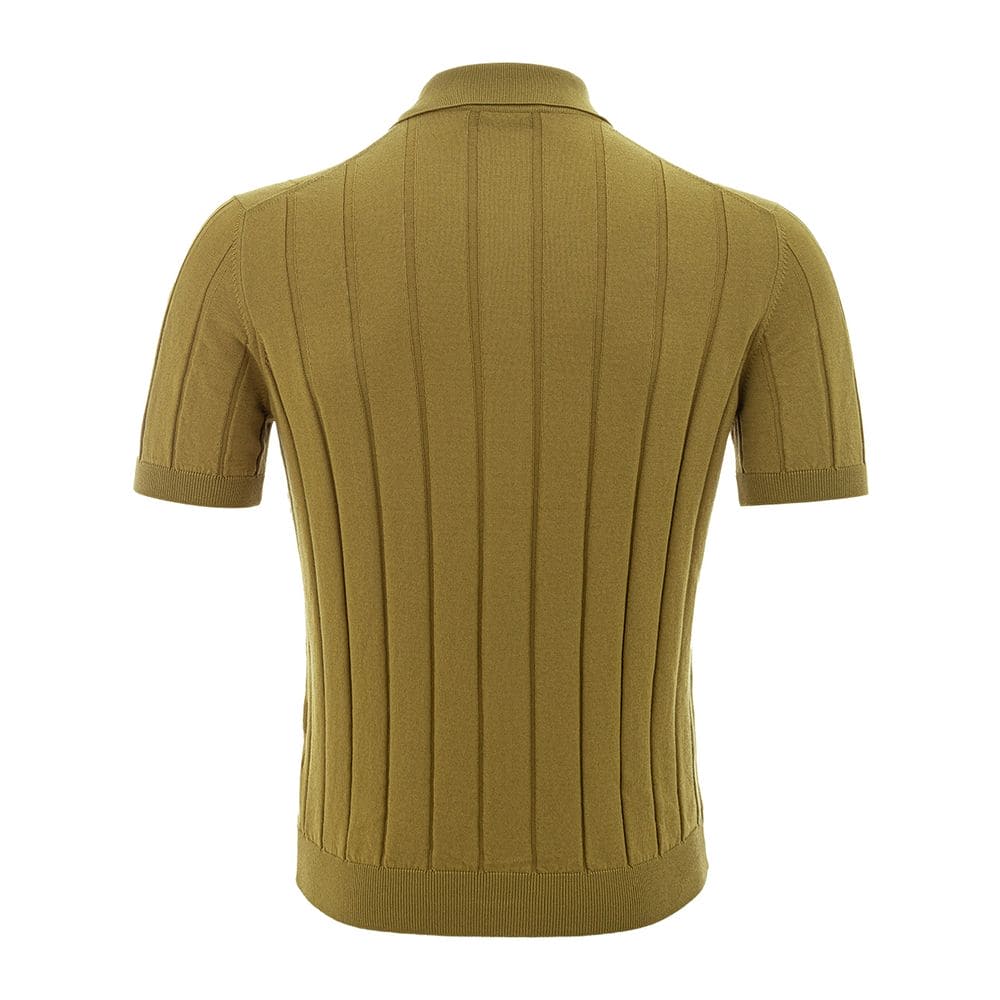 Camiseta elegante de algodón verde Gran Sasso para hombre