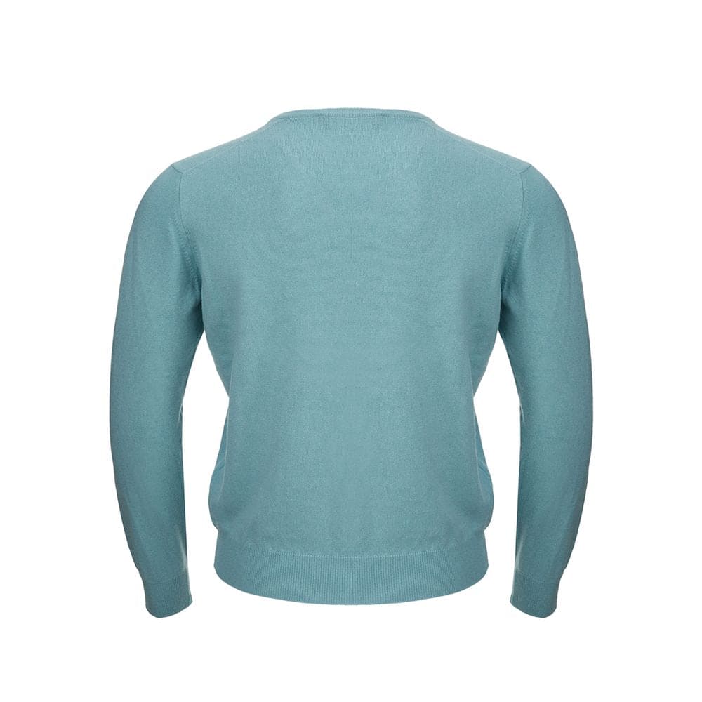 Pull en cachemire turquoise Gran Sasso Elegance