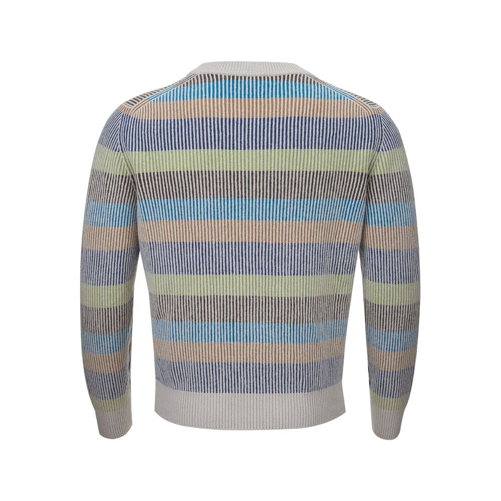 Pull élégant en cachemire multicolore Gran Sasso pour homme