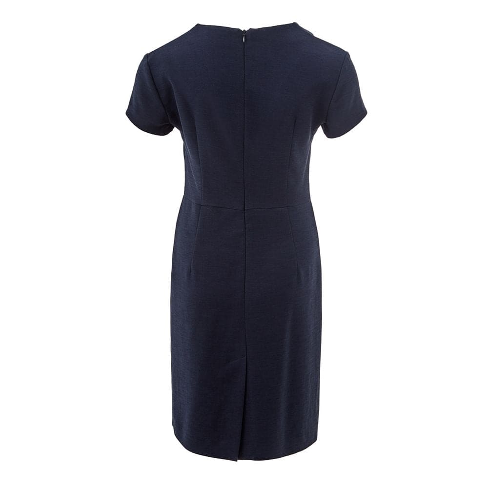 Robe élégante en viscose bleue Lardini, parfaite pour toutes les occasions