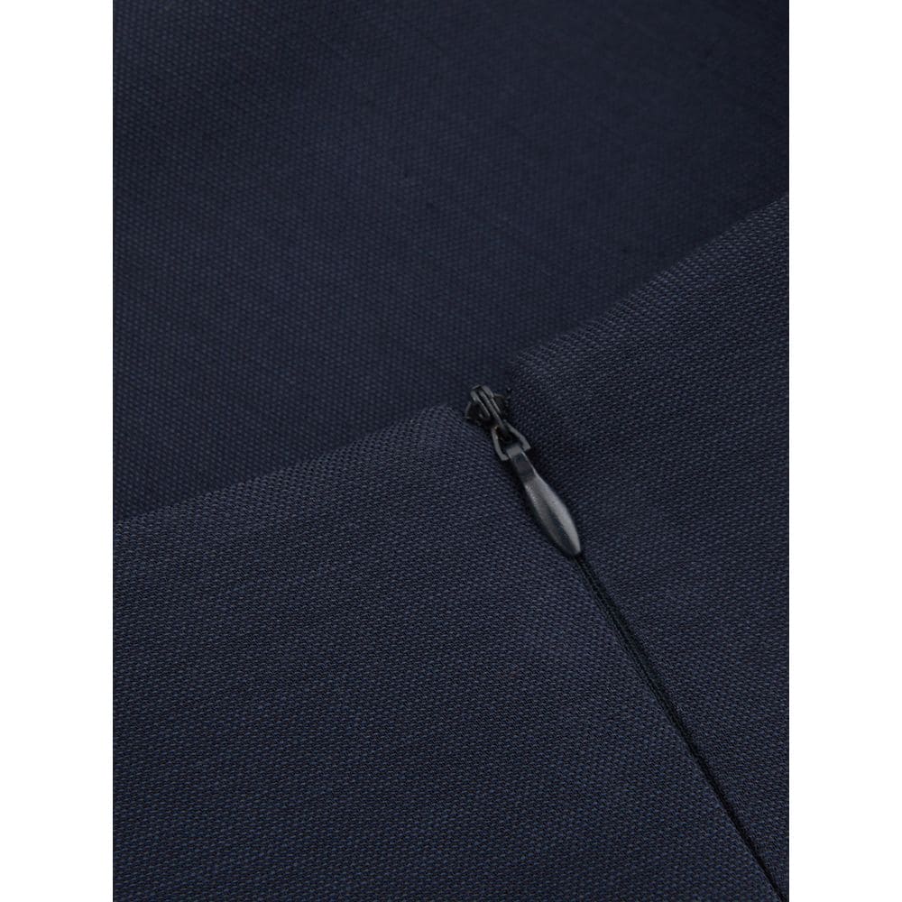 Robe élégante en viscose bleue Lardini, parfaite pour toutes les occasions