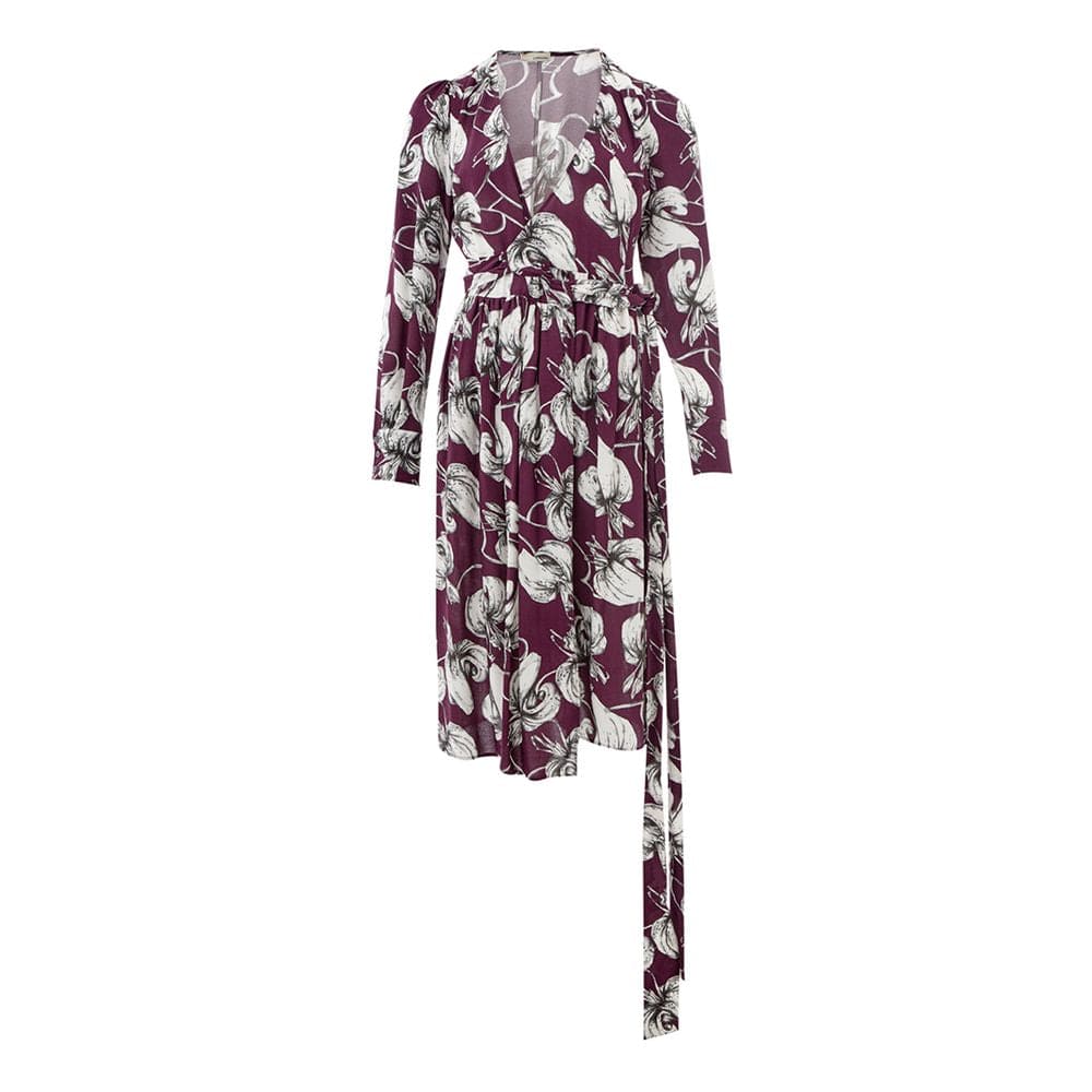 Lardini Robe élégante en viscose violette