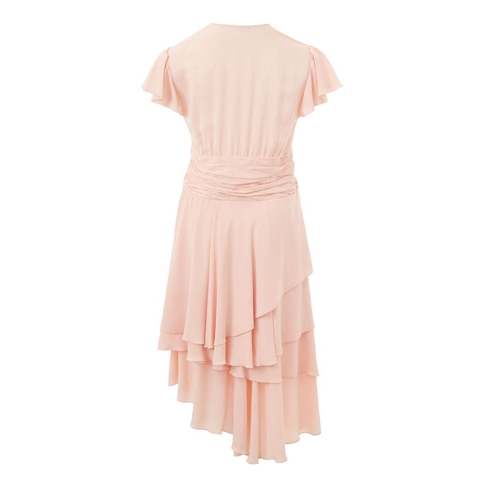 Vestido elegante de acetato rosa de Lardini