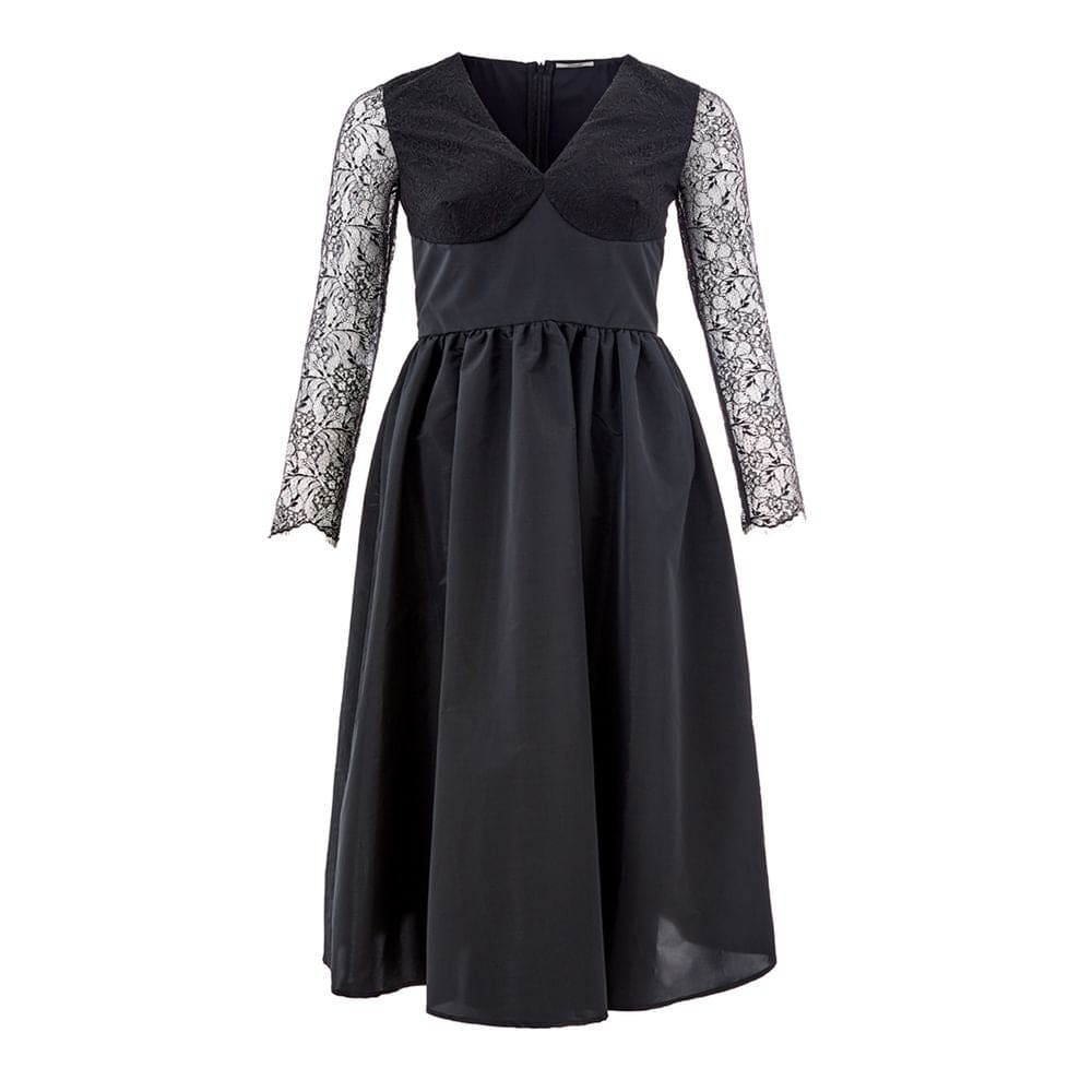 Robe élégante en polyester noir Lardini