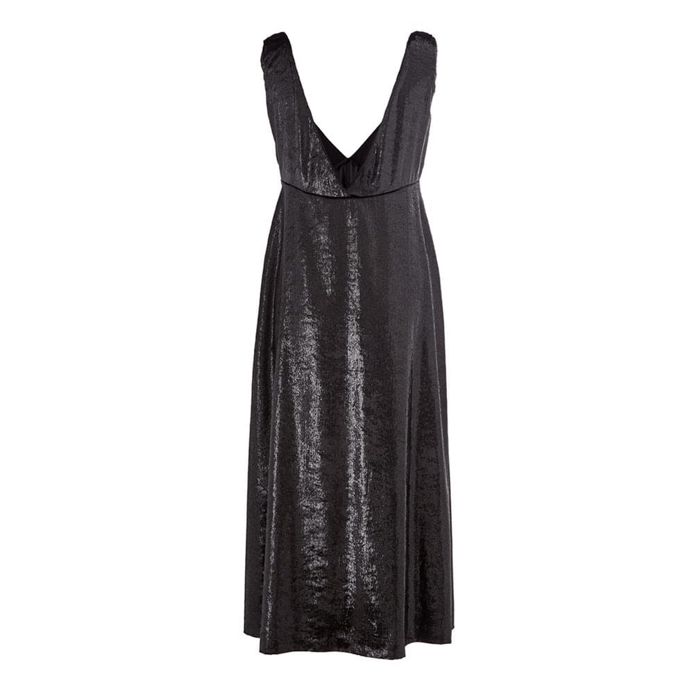 Vestido elegante de poliéster negro Lardini