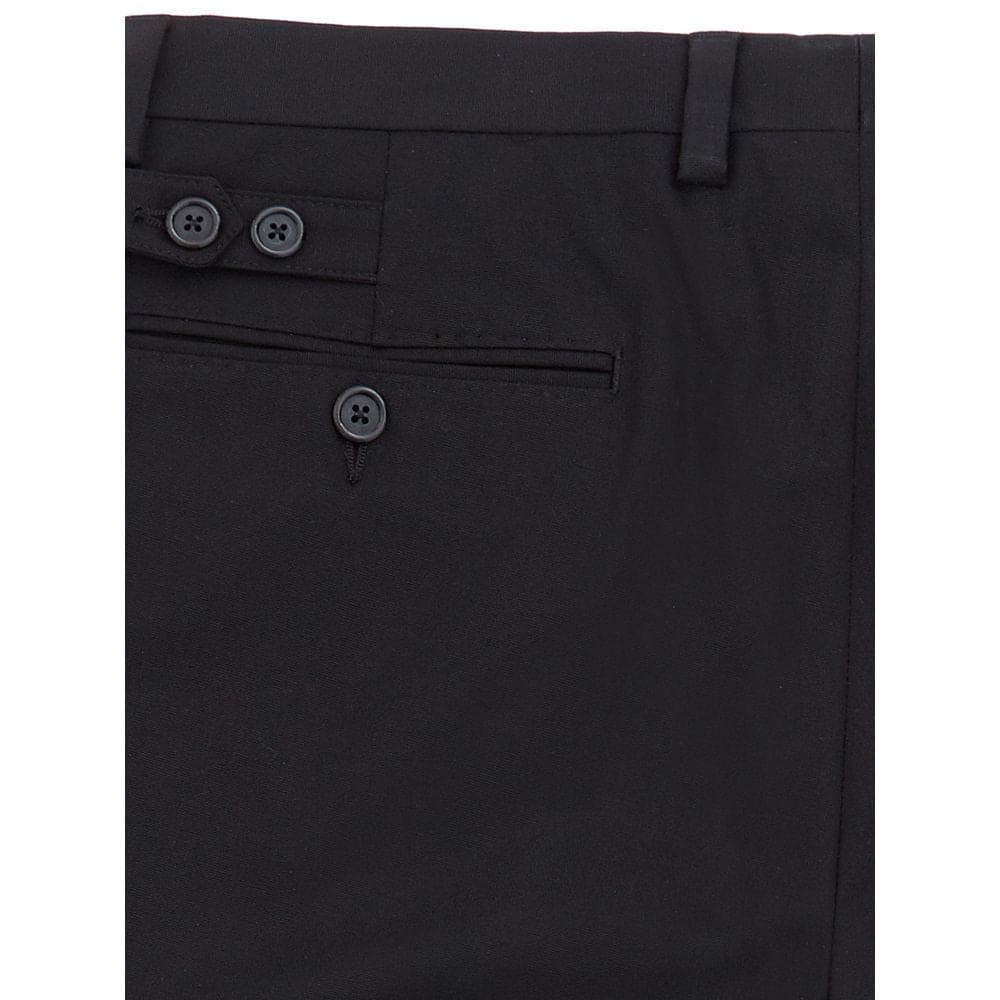 Pantalon élégant en coton noir Dolce &amp; Gabbana pour homme