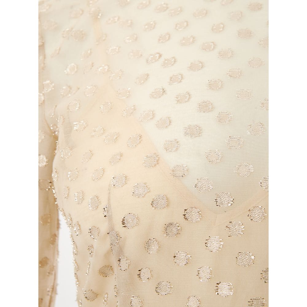 Robe élégante en coton beige Lardini