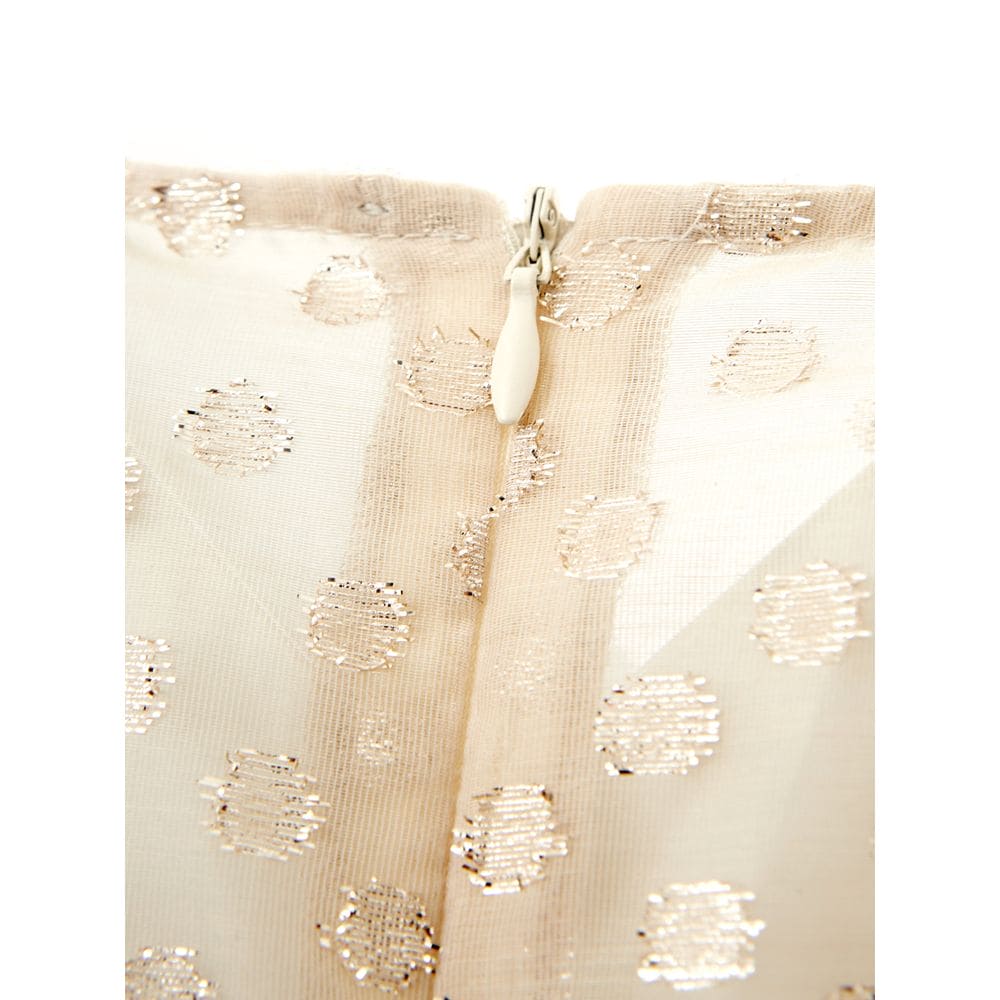 Robe élégante en coton beige Lardini