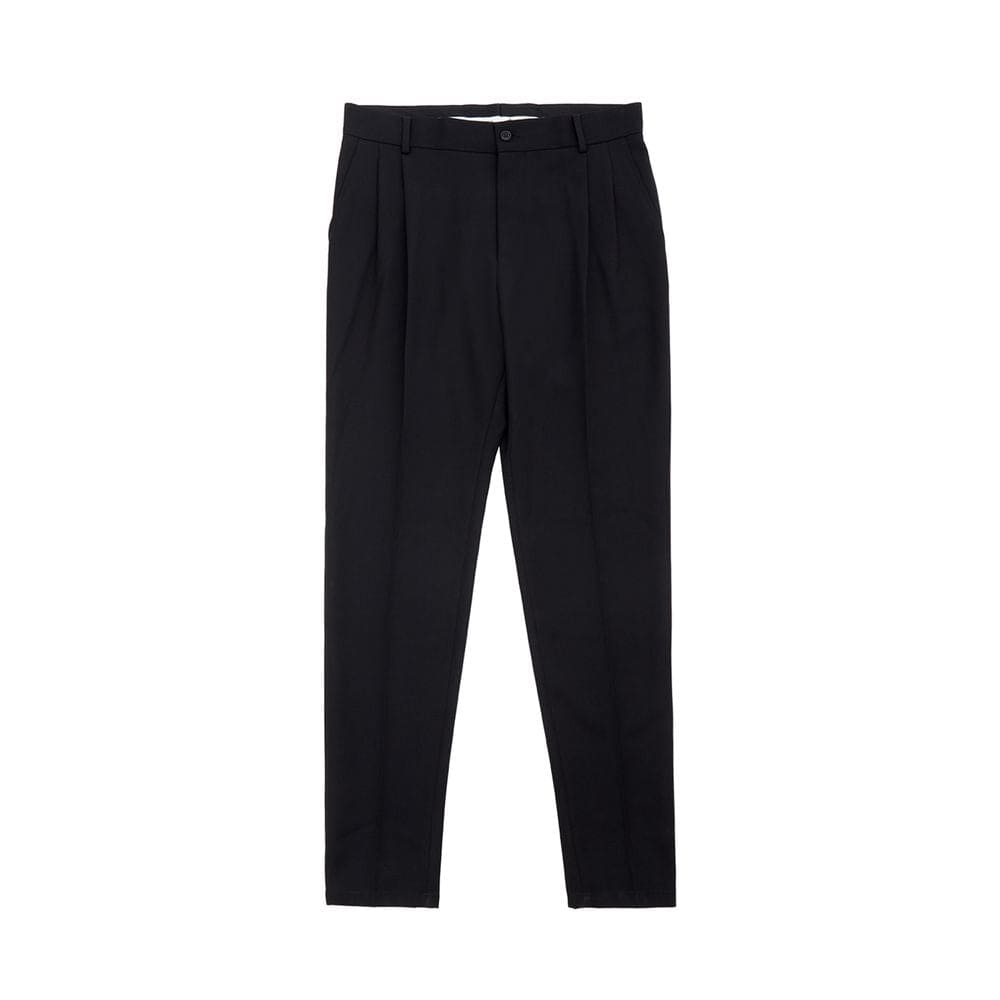 Pantalon noir élégant en polyester Dolce &amp; Gabbana pour homme