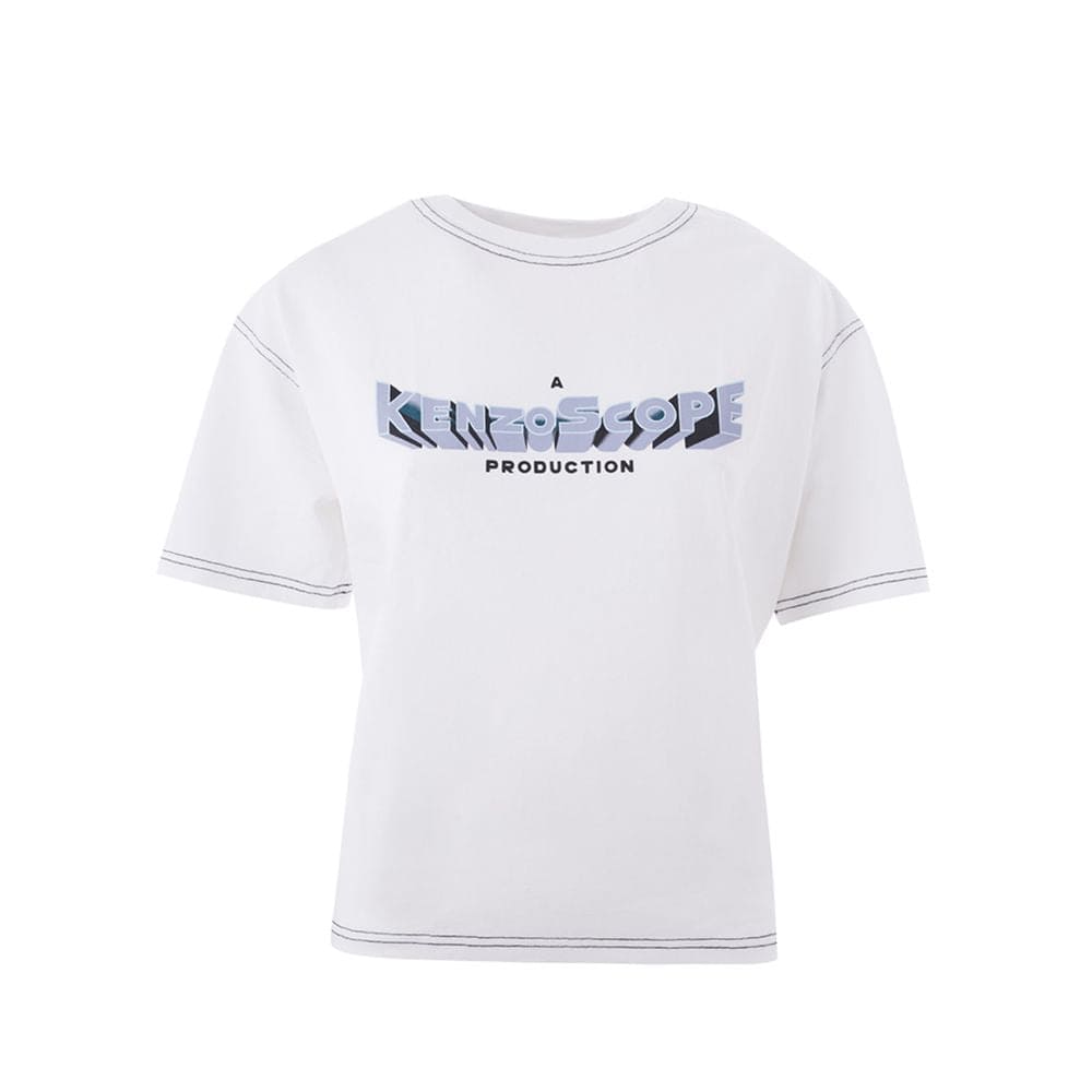 Elegante top de algodón blanco Kenzo para mujer